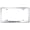 Chrome, variant on Honda Passport Stainless Steel Wide Body License Plate Frame (Black)