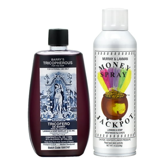 Lenman & Kemp Barry's Tricopherous (Black) 8oz   Money & Jackpot Spray 8oz