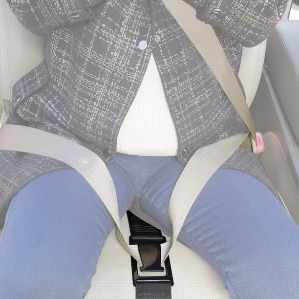Cinturón de seguridad para coche de metal macizo, ajustador de maternidad para futuras mamás. Comodidad y seguridad para proteger al bebé nonato. Color negro.
