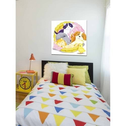 Marmont Hill 'Baby Animals' Painting Print on Wrapped Canvas