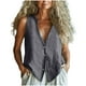 thumbnail image 3 of Camisas para adolescentes,Camiseta holgada con cuello en V para mujer, blusa informal de manga larga, mezcla de lino suave, versátil para uso diario, sopatenor, 3 of 9
