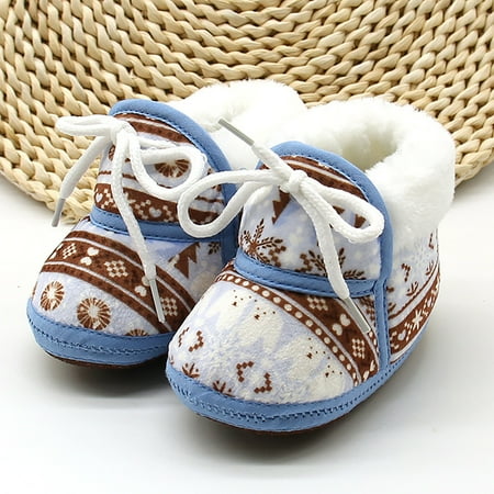 

Baby Girls Boys Soft Booties Snow Boots Toddler Warming Shoes