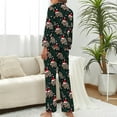 thumbnail image 3 of Top-kevin Nutcracker Soldier Gift Women's Long-Sleeve Shirt And Full-Length Bottom Pajama Set, 3 of 12