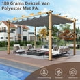 thumbnail image 4 of Garvee 10'x13' Aluminum Pergola with Retractable Canopy Outdoor Patio Shade Cover, 4 of 7