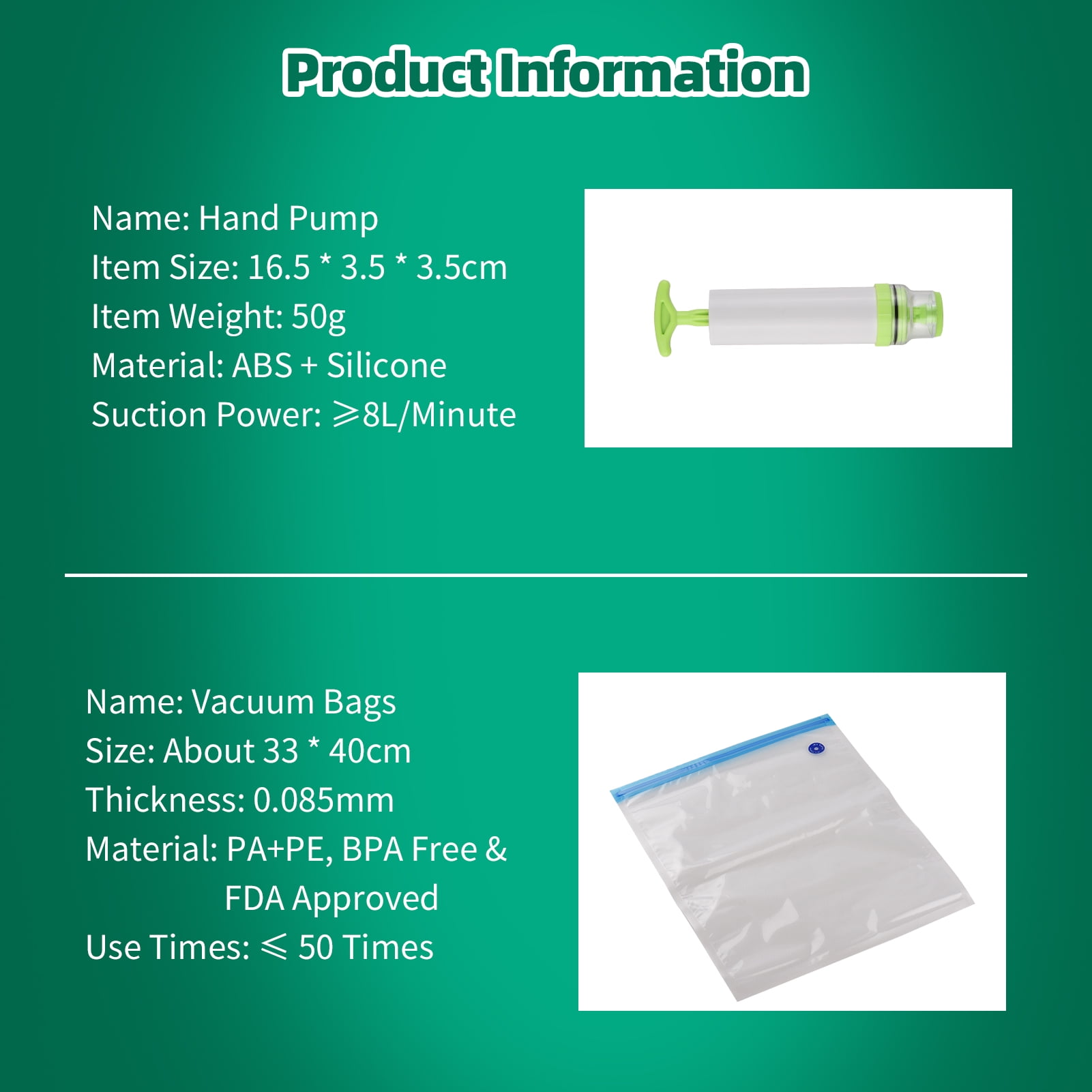 eSUN Vacuum Sealed Storage Bag Kit for 3D Printer Filament Spools
