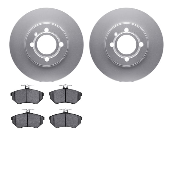 Dynamic Friction Company Front Geospec Brake Rotors with 5000 Advanced Brake Pads 4502-74077