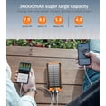 36000mAh Solar Charger Power Bank 15W Fast Charging with 4 Cables & Wireless Charging, USB Battery Pack Solar Phone Charger Compatible for iPhone & Android