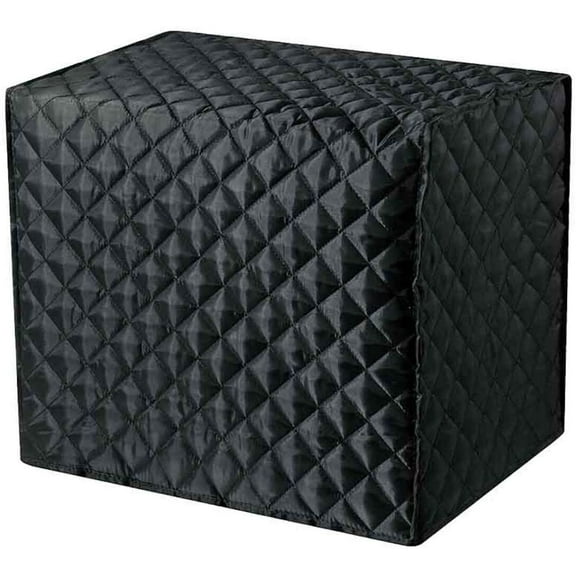ERDOUY Bread Maker Cover, Quilted Toaster Dust Cover Protective Cover, Diamond Stitching Bakeware Protector Bread Machine Cover, Protect your Appliance（black）