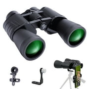 LAKWAR 10x50 Powerful Porro Prism Binoculars for Adult Professional HD Daily Waterproof Large Eyepiece Quick Focus for Hunting Sightseeing Concerts