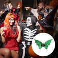 thumbnail image 3 of Unique Bargains 1 Pc Hair Clip Halloween Bat Wing Hair Clips for Women Green, 3 of 5