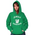 thumbnail image 3 of Jewish Christmas Chinese Takeout Unisex Plus Fleece Graphic Hoodie Brisco Brands 2X, 3 of 5