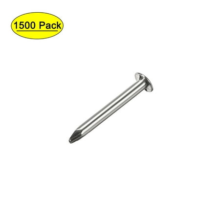 

Uxcell Tiny Nails Carbon Steel Nickel Plated 1.4x13mm/0.06 x0.51 1500 Pack