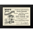 thumbnail image 2 of Advertisement 14x11 Black Modern Framed Museum Art Print Titled - Reads 3 minute Head-Ache and Neuralgia Cure, 2 of 5