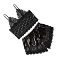 thumbnail image 3 of Conjunto de bragas y pantalones cortos de de seda de piezas para mujer Conjunto de bragas y pantalones cortos de encaje Negro XXXL Macarena Braguitas de encaje para mujer, 3 of 8
