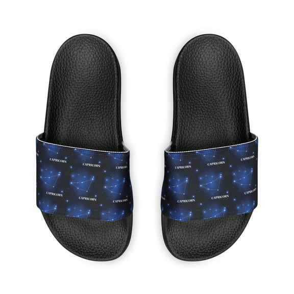 Capricorn Constellation Men's PU Slide Sandals