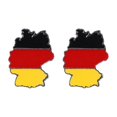 thumbnail image 1 of 2PCS Alloy Flag Germany Territories Shaped Brooch Lapel Pin Jewelry Decor for Men Women, 1 of 4