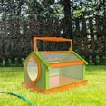 thumbnail image 5 of YWMJZEU Folding Butterfly Habitat Cage Critter Mesh Cage W/ Carrying Handle Green Orange, 5 of 9