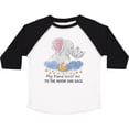 thumbnail image 3 of Inktastic My Nana Loves Me to the Moon and Back Elephant Family Boys or Girls Toddler T-Shirt, 3 of 5