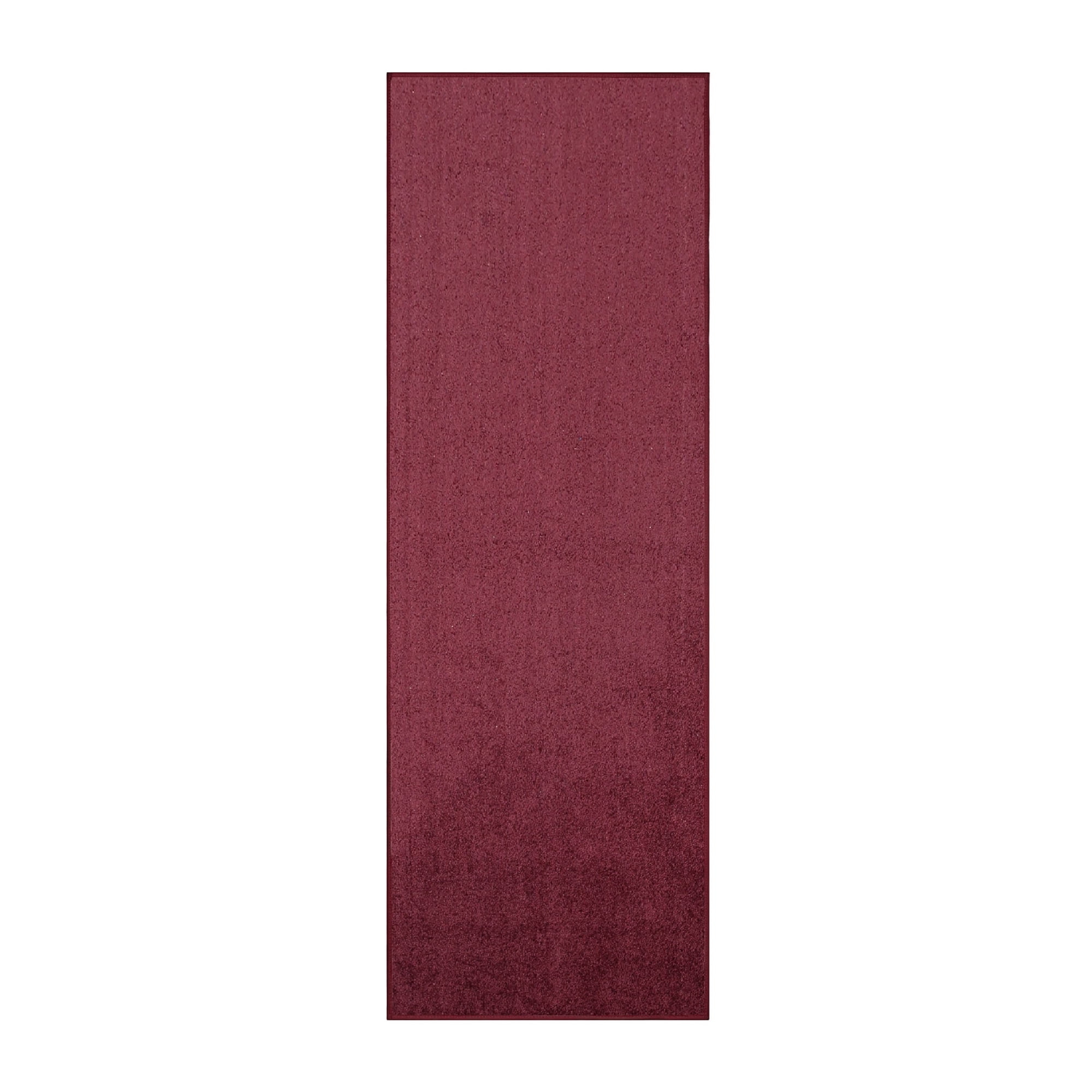 Furnish My Place Cranberry 3' x 28' Solid Color Rug Runner, Made In Usa ...