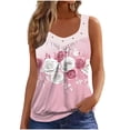 thumbnail image 2 of Neewe Tank Tops for Women Summer V Neck T Shirts Trendy Sleeveless Printed Tee Loose Fit 2026 Fashion, 2 of 5