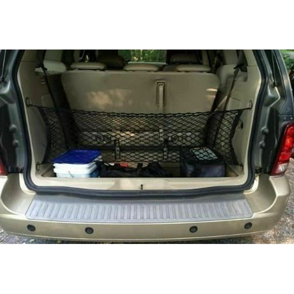 EACCESSORIES EA Rear Trunk Organizer Cargo Net for Ford FREESTAR 2004-2007 – Envelope Style Cargo Net for Minivan – Premium Mesh Car Trunk Organizer Vehicle Carrier Storage – Compatible with FREESTAR