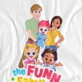 thumbnail image 2 of Bebefinn The Fun Family Unisex Adult T Shirt, White, Small, 2 of 5