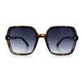thumbnail image 5 of Womens 90s Rectangle Butterfly Designer Style Plastic Fashion Sunglasses Tortoise - Smoke, 5 of 8