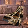 thumbnail image 6 of Adorable Rottweiler Puppy Collage, Playful Pet Portrait Pattern, Warm Flannel Blanket for Living Room and Bedroom, Dog Lovers Just Because Gift, Pet Lover Home Decor, 6 of 9