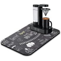 Revolutionary Coffee Maker Mat, Diatom Mud Protects Countertops From Stains & Spills - Chalkboard Style - Sized 19.5x12in