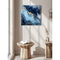 thumbnail image 6 of Wall Art Prints, Gray Blue Golden Marble Framed Canvas Prints for Bedroom Living Room Bathroom Office, Abstract Modern Marble Crack Gallery Wrap Wall Art Poster for Gifts Home Decor 28"x28", 6 of 9