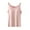 Pink, variant on Lovskoo Stripe Camisole Tops for Women Built In Bra Spaghetti Strap Tank Tops Padded Pajama Tops Pink