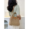 thumbnail image 6 of Surprise Straw Crossbody Bags for Women Beach Handbags Wicker Summer Purse Woven Island Beach Bags Natural Bag, 6 of 7