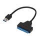 thumbnail image 3 of Adaptador USB3.0 a SATA compatible con adaptador de disco duro UASP USB3.0 SATAIII para discos duros de interfaz SATA de 2,5 pulgadas y 3,5 pulgadas, 3 of 8
