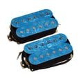 thumbnail image 1 of 2 Pieces Humbucker Pickup DIY Material Alloy Durable Professional Wear Resistant Blue Style B, 1 of 8