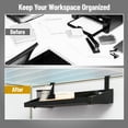 thumbnail image 5 of Mind Reader Hanging Cubicle Shelf, Metal Storage Organizer for Office or Home, 20.25"L x 7"W, Black, 5 of 6