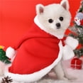thumbnail image 4 of Funny Doge Cat Christmas Costume Santa Cosplay Pet Christmas Cape Dress Up Clothes Warm Red Scarf Cloak With Hat Pet Accessories, 4 of 7