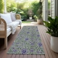 thumbnail image 6 of Addison Rugs Chantille Indoor/Outdoor Transitional Floral Olive Washable Runner Rug, 2'3" x 7'6", 6 of 6