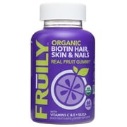 Fruily - Organic Biotin Hair, Skin & Nails Mixed Fruit Flavor - 60 Gummies