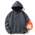 thumbnail image 2 of Wyzesi Fall Sweatshirts for Men Embroidered Male Solid Color Hooded Long Sleeved Pullover Sweatshirt, 2 of 7