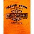thumbnail image 3 of Harley-Davidson? Mens Bar and Shield Long Sleeve, Safety Orange T-Shirt, 3 of 3