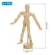 thumbnail image 2 of Figura de maniquí de madera Uxcell de 4.5", modelo de maniquí para dibujo de artista, flexible y móvil, 2 of 7