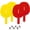 2 Yellow + 2 Red Paddles + 6 White Balls, variant on Cannon Sports Unbreakable Table Tennis Paddle Set - 4 Rackets with 6 Pack of 3-Star Table Tennis Balls – Portable Set for 4 Players (4 Black Paddles + 6 White Balls)