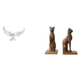 thumbnail image 1 of Escultura de ángel,Estatua de ángel para decoración del hogar,manualidades,color blanco,Figura de mesa,Estatua de gato sujetalibros para oficina,decoración del hogar,Escultura Sujetalibros, 1 of 8