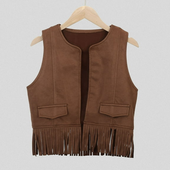 Boys Tops Petite Tops Vintage Clothes for Women Christmas Clothes Cowgirl Vest for Girls 7-8 Years