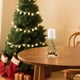 thumbnail image 4 of Seyotauo Candle Holders, Decorative Christmas Tree Candlestick, Green Resin Pine Tree Design, Brown Wood Base, Holiday Party Decor, Tealight Stand, 4 of 6