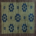 thumbnail image 1 of Ahgly Company Indoor Square Abstract Light Blue Modern Area Rugs, 6' Square, 1 of 4