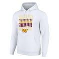 thumbnail image 2 of Men's Starter White Washington Commanders Four Team Name Logo Fleece Pullover Hoodie, 2 of 3