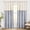 Beige&blue-52"W x 84"L (Pack of 2), variant on Cotton Linen Swag Valance Curtains Beige&brown, 61"W x 36"L (Pack of 1) Window Treatments