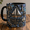 Black, variant on Boat Lover Mug 3D Effect Nautical Mosaic Anchor Waves Coffee Gift
