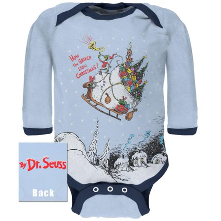 Dr Seuss How The Grinch Stole Christmas Baby One Piece Walmart Com